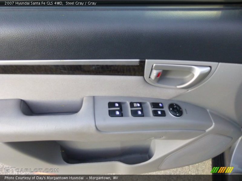 Steel Gray / Gray 2007 Hyundai Santa Fe GLS 4WD