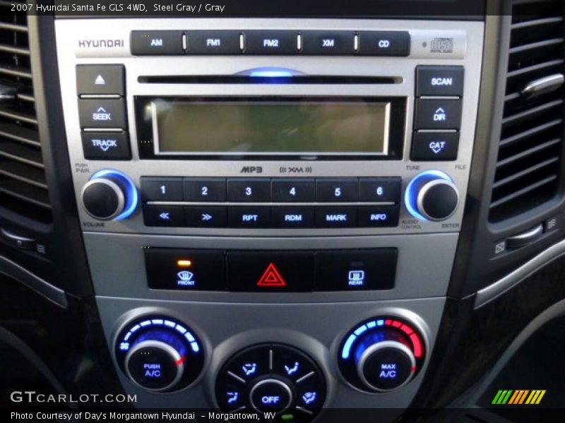 Steel Gray / Gray 2007 Hyundai Santa Fe GLS 4WD