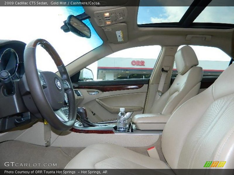 Gold Mist / Cashmere/Cocoa 2009 Cadillac CTS Sedan