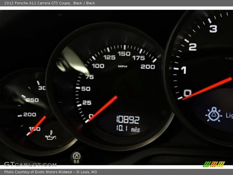 Black / Black 2012 Porsche 911 Carrera GTS Coupe