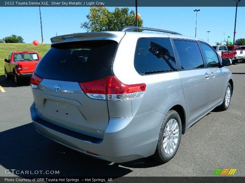 Silver Sky Metallic / Light Gray 2013 Toyota Sienna XLE