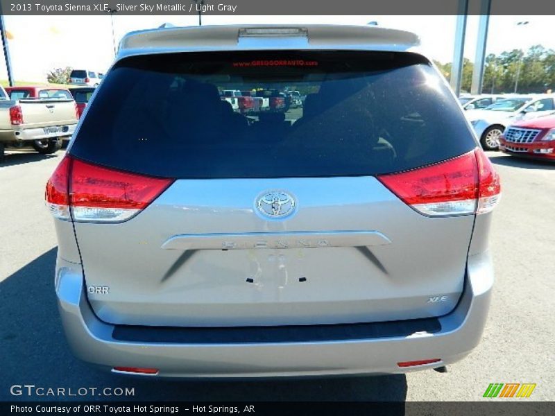 Silver Sky Metallic / Light Gray 2013 Toyota Sienna XLE