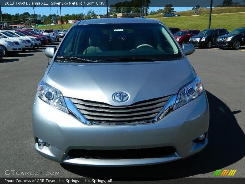 Silver Sky Metallic / Light Gray 2013 Toyota Sienna XLE
