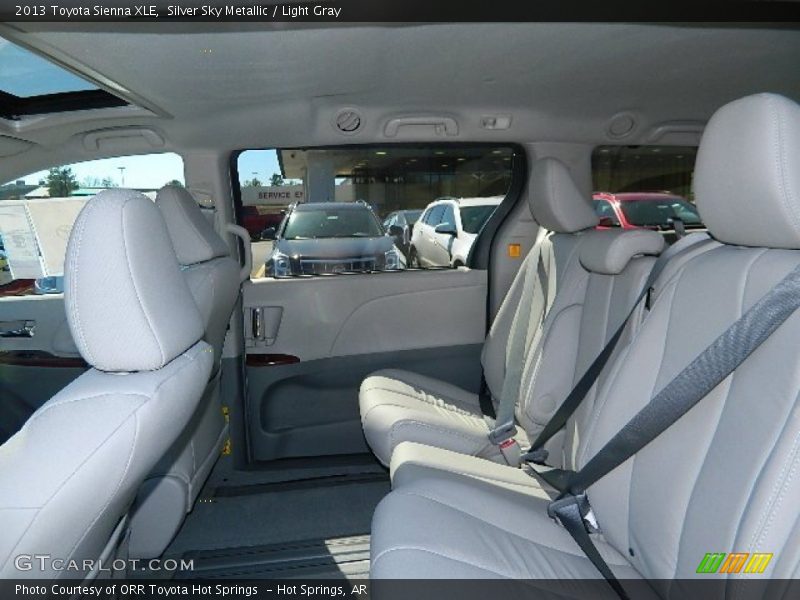 Silver Sky Metallic / Light Gray 2013 Toyota Sienna XLE