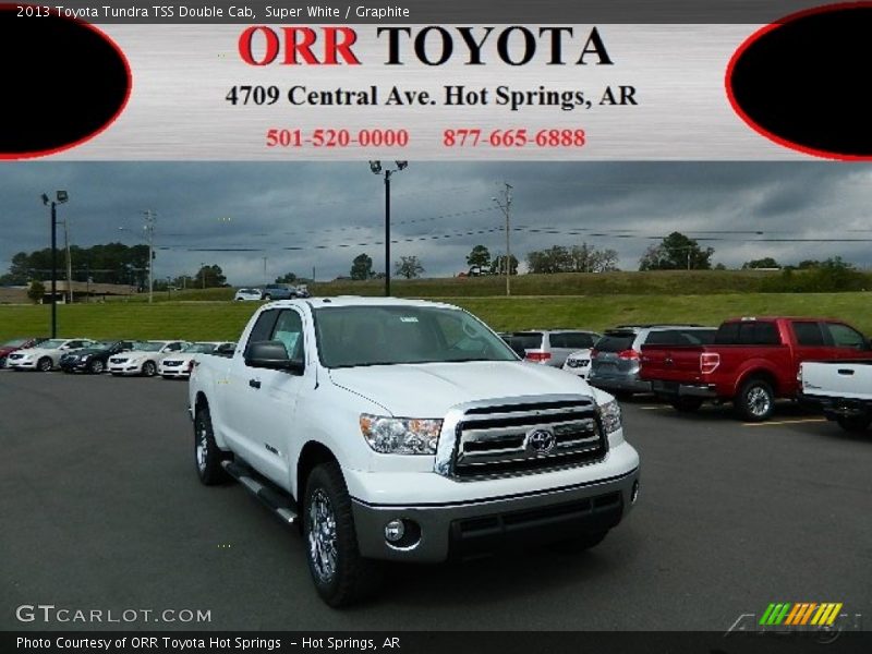 Super White / Graphite 2013 Toyota Tundra TSS Double Cab