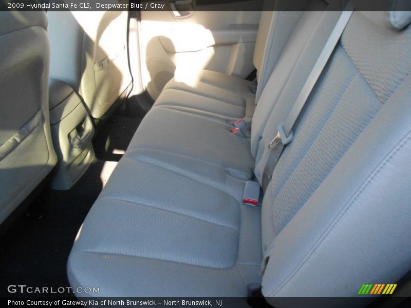 Deepwater Blue / Gray 2009 Hyundai Santa Fe GLS