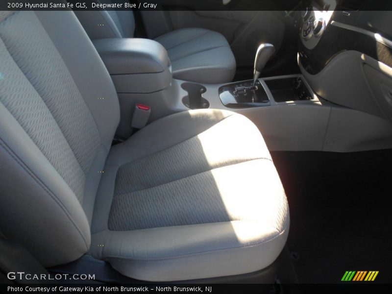 Deepwater Blue / Gray 2009 Hyundai Santa Fe GLS