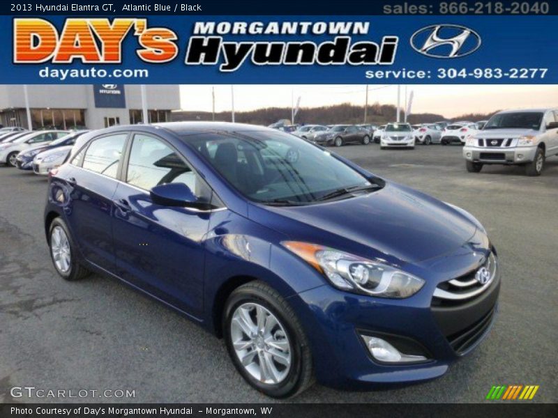 Atlantic Blue / Black 2013 Hyundai Elantra GT