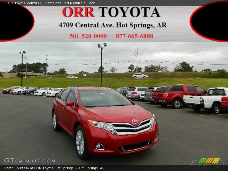 Barcelona Red Metallic / Black 2013 Toyota Venza LE