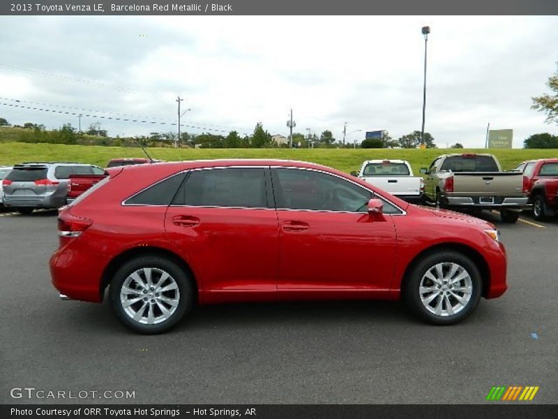 Barcelona Red Metallic / Black 2013 Toyota Venza LE