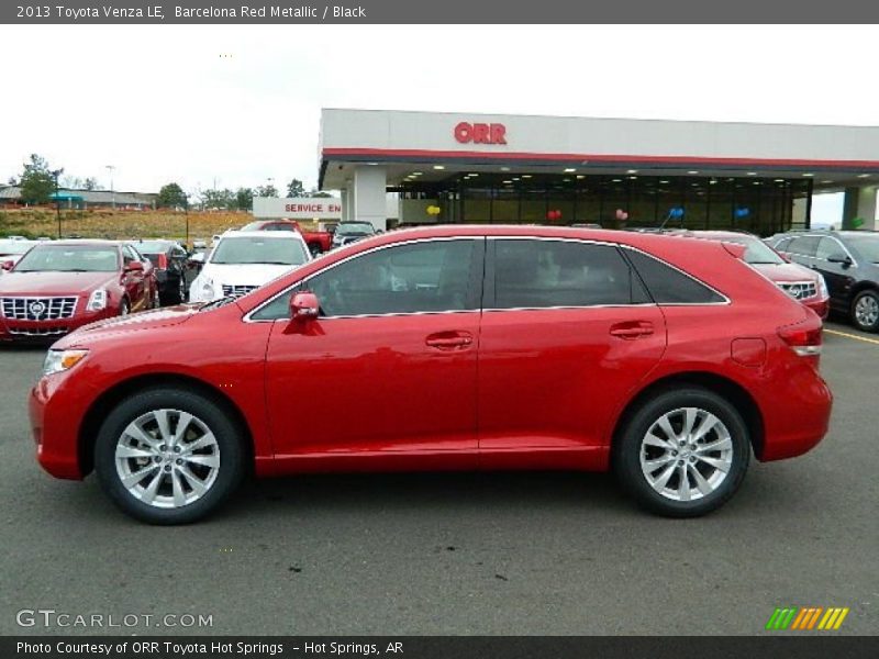 Barcelona Red Metallic / Black 2013 Toyota Venza LE