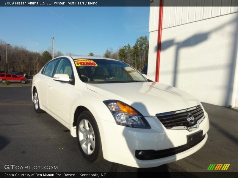 Winter Frost Pearl / Blond 2009 Nissan Altima 3.5 SL