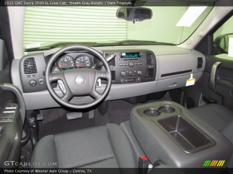 Stealth Gray Metallic / Dark Titanium 2013 GMC Sierra 1500 SL Crew Cab
