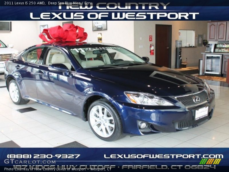 Deep Sea Blue Mica / Ecru 2011 Lexus IS 250 AWD