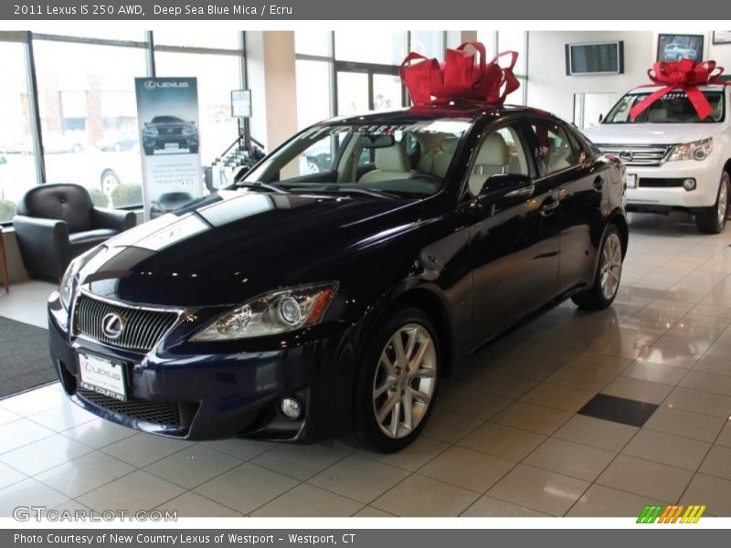 Deep Sea Blue Mica / Ecru 2011 Lexus IS 250 AWD