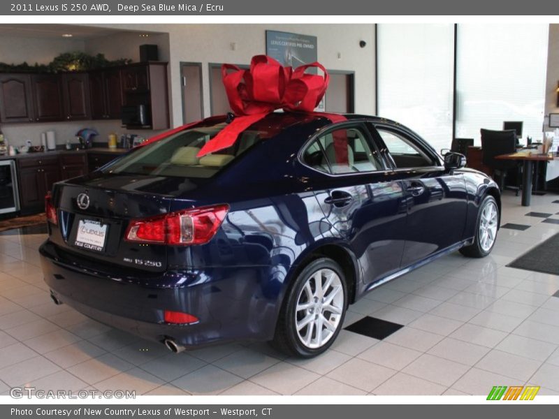 Deep Sea Blue Mica / Ecru 2011 Lexus IS 250 AWD