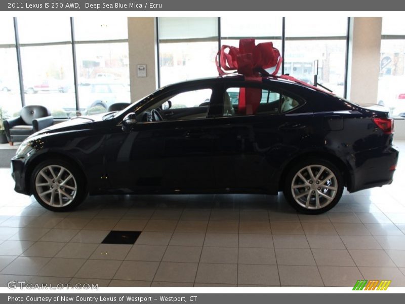 Deep Sea Blue Mica / Ecru 2011 Lexus IS 250 AWD