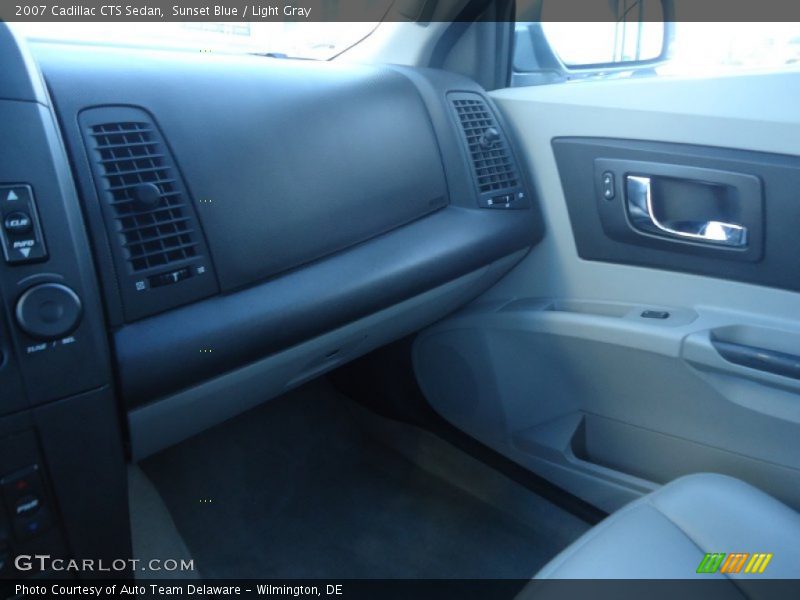 Sunset Blue / Light Gray 2007 Cadillac CTS Sedan