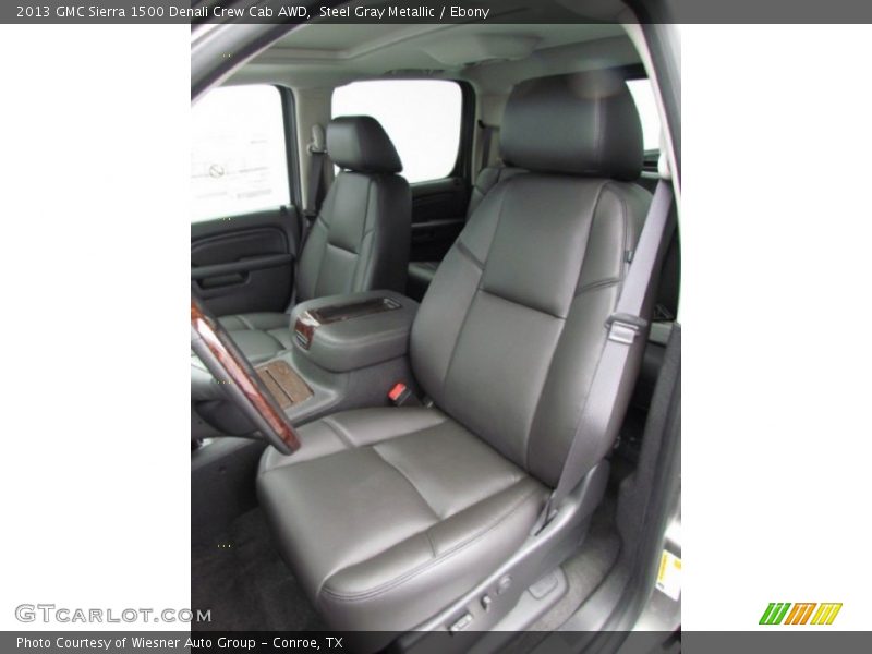 Steel Gray Metallic / Ebony 2013 GMC Sierra 1500 Denali Crew Cab AWD