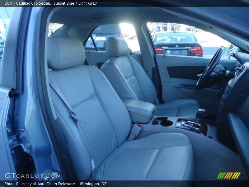 Sunset Blue / Light Gray 2007 Cadillac CTS Sedan