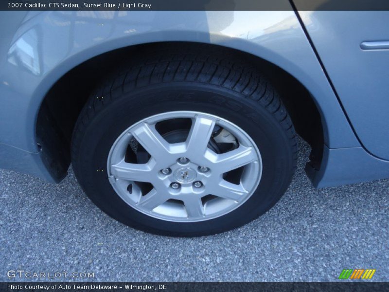 Sunset Blue / Light Gray 2007 Cadillac CTS Sedan