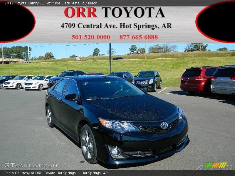 Attitude Black Metallic / Black 2012 Toyota Camry SE