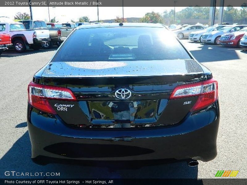 Attitude Black Metallic / Black 2012 Toyota Camry SE