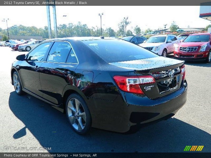 Attitude Black Metallic / Black 2012 Toyota Camry SE