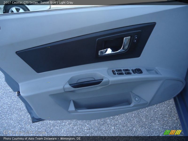 Sunset Blue / Light Gray 2007 Cadillac CTS Sedan