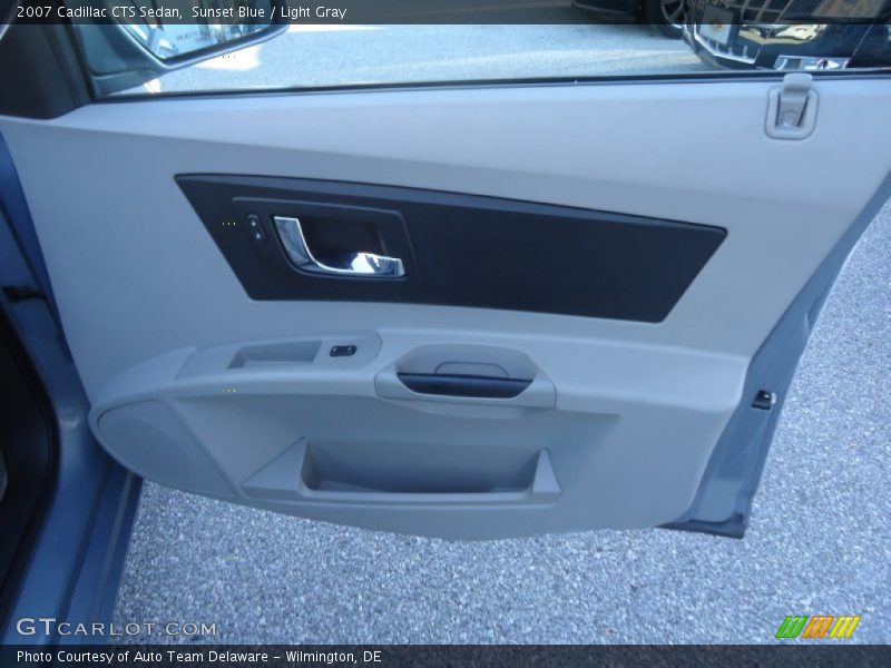 Sunset Blue / Light Gray 2007 Cadillac CTS Sedan