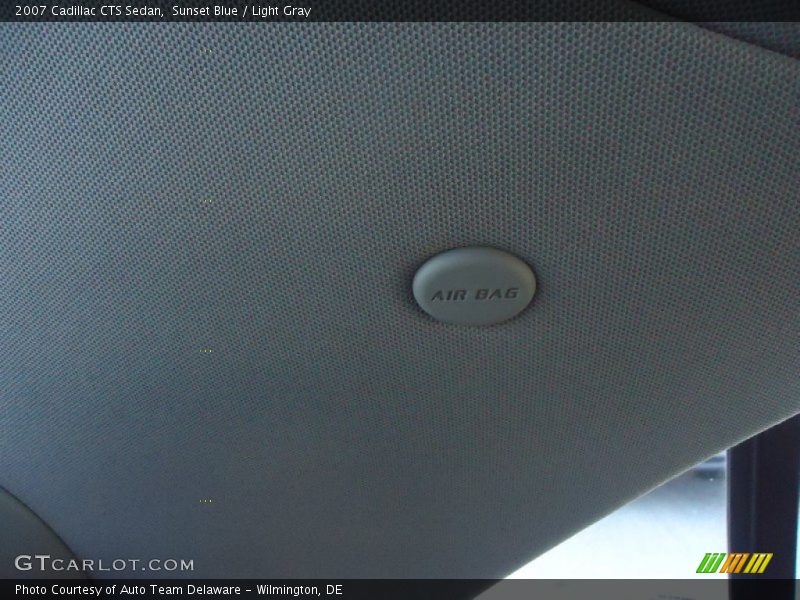 Sunset Blue / Light Gray 2007 Cadillac CTS Sedan