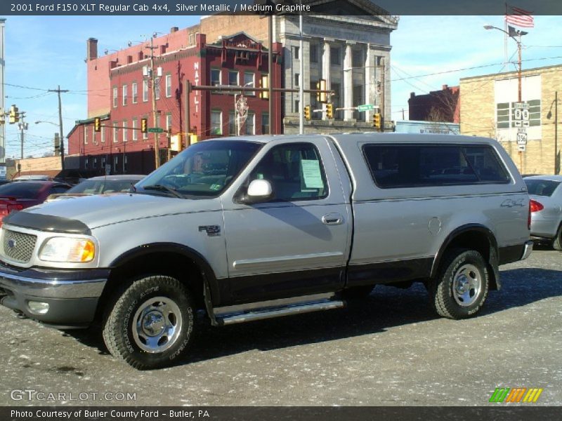 Silver Metallic / Medium Graphite 2001 Ford F150 XLT Regular Cab 4x4