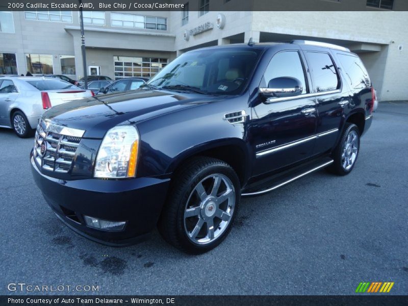 Blue Chip / Cocoa/Cashmere 2009 Cadillac Escalade AWD