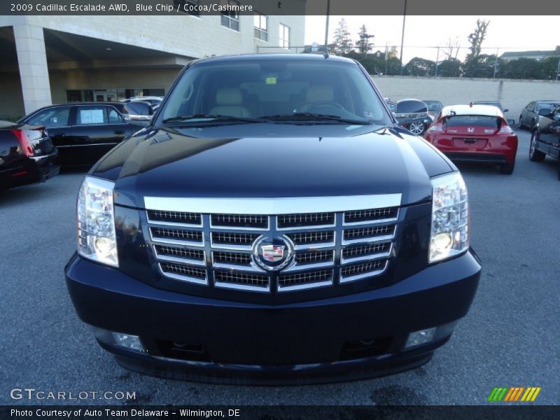 Blue Chip / Cocoa/Cashmere 2009 Cadillac Escalade AWD