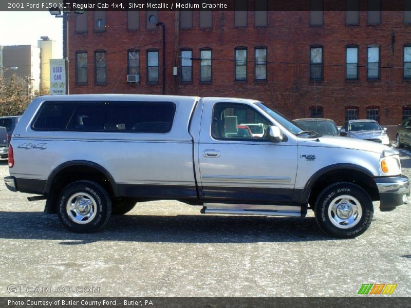 Silver Metallic / Medium Graphite 2001 Ford F150 XLT Regular Cab 4x4