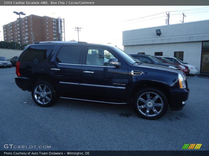 Blue Chip / Cocoa/Cashmere 2009 Cadillac Escalade AWD