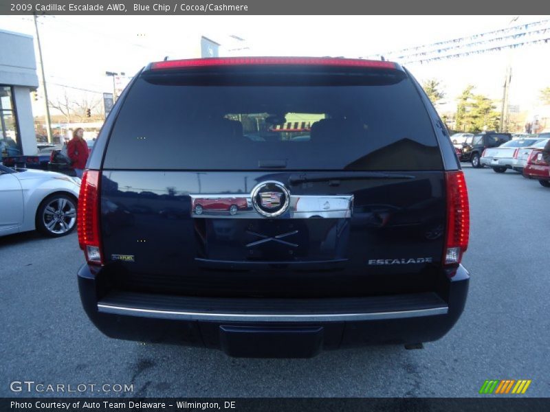 Blue Chip / Cocoa/Cashmere 2009 Cadillac Escalade AWD