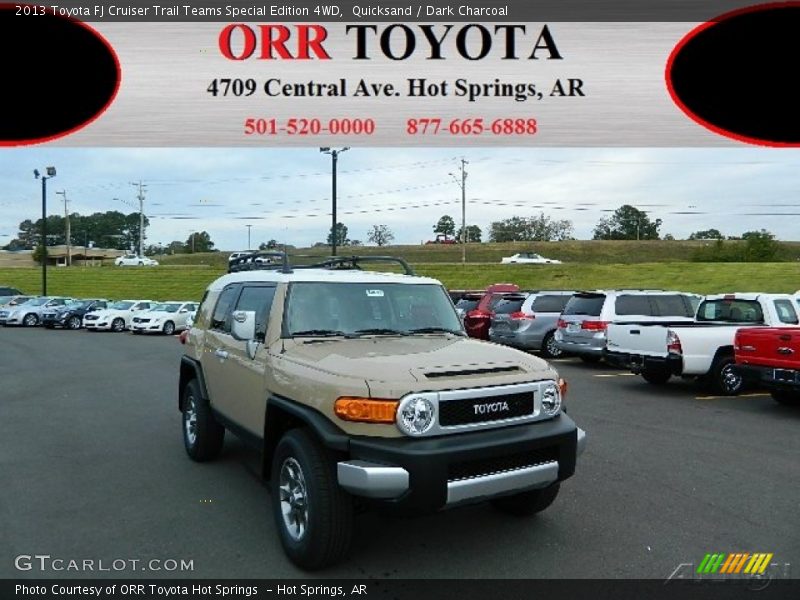 Quicksand / Dark Charcoal 2013 Toyota FJ Cruiser Trail Teams Special Edition 4WD