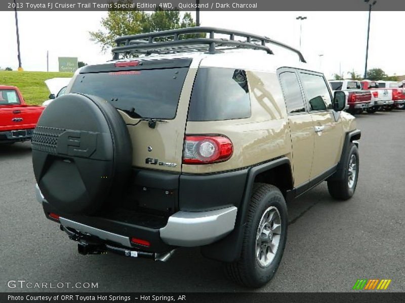 Quicksand / Dark Charcoal 2013 Toyota FJ Cruiser Trail Teams Special Edition 4WD