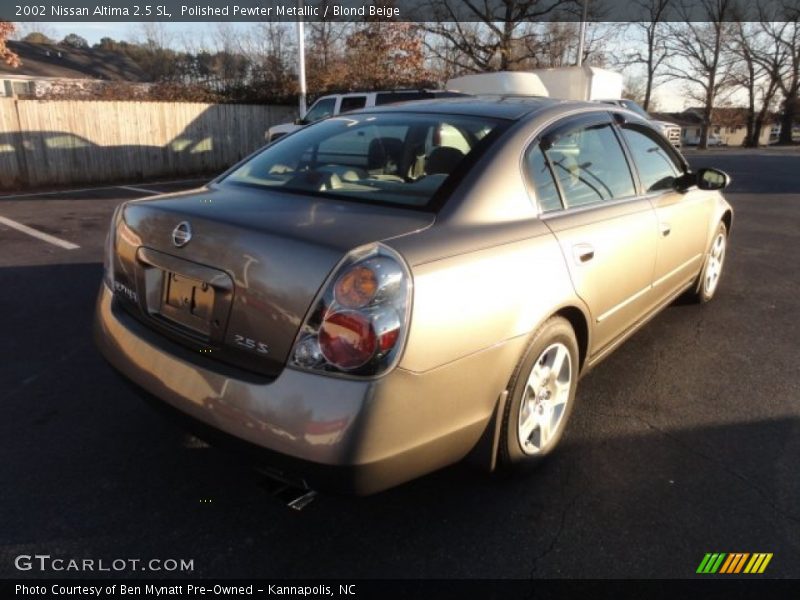 Polished Pewter Metallic / Blond Beige 2002 Nissan Altima 2.5 SL