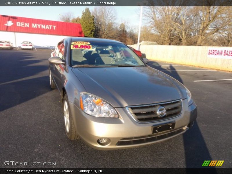 Polished Pewter Metallic / Blond Beige 2002 Nissan Altima 2.5 SL
