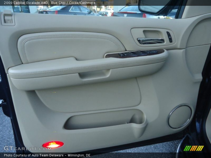 Blue Chip / Cocoa/Cashmere 2009 Cadillac Escalade AWD