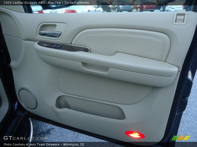Blue Chip / Cocoa/Cashmere 2009 Cadillac Escalade AWD