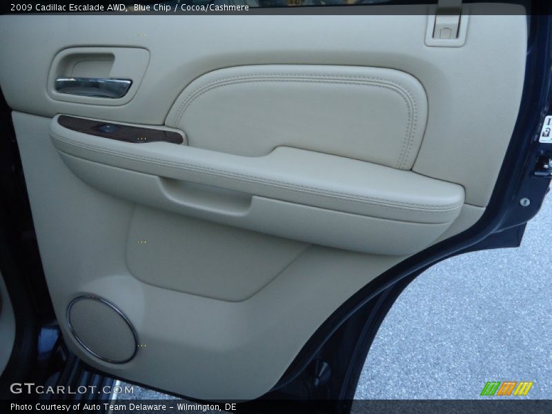Blue Chip / Cocoa/Cashmere 2009 Cadillac Escalade AWD