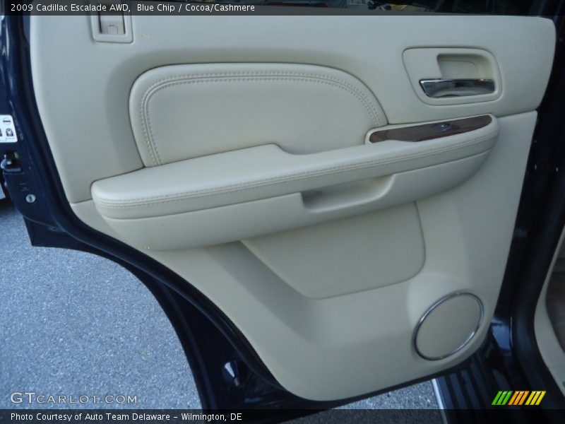 Blue Chip / Cocoa/Cashmere 2009 Cadillac Escalade AWD