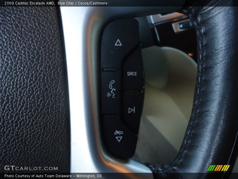 Blue Chip / Cocoa/Cashmere 2009 Cadillac Escalade AWD