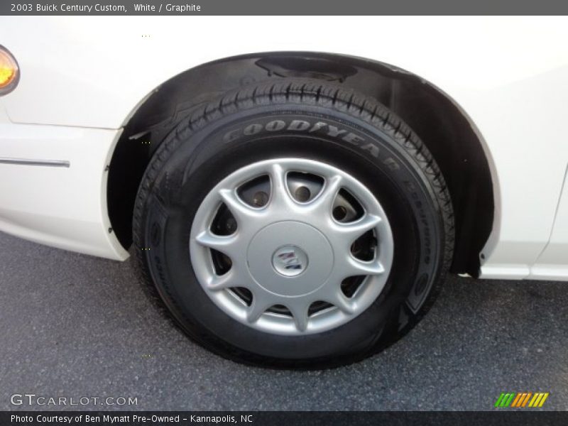 White / Graphite 2003 Buick Century Custom