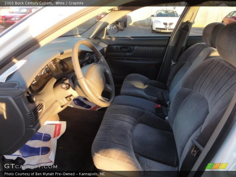 White / Graphite 2003 Buick Century Custom