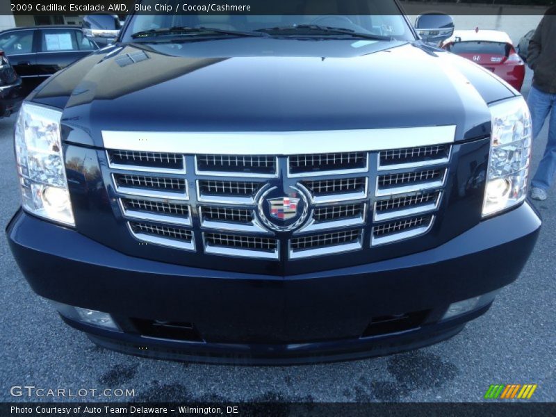 Blue Chip / Cocoa/Cashmere 2009 Cadillac Escalade AWD