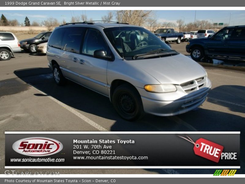 Bright Silver Metallic / Mist Gray 1999 Dodge Grand Caravan SE